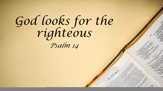 Featured image for “Psalm 14 – God Looks for the Righteous”